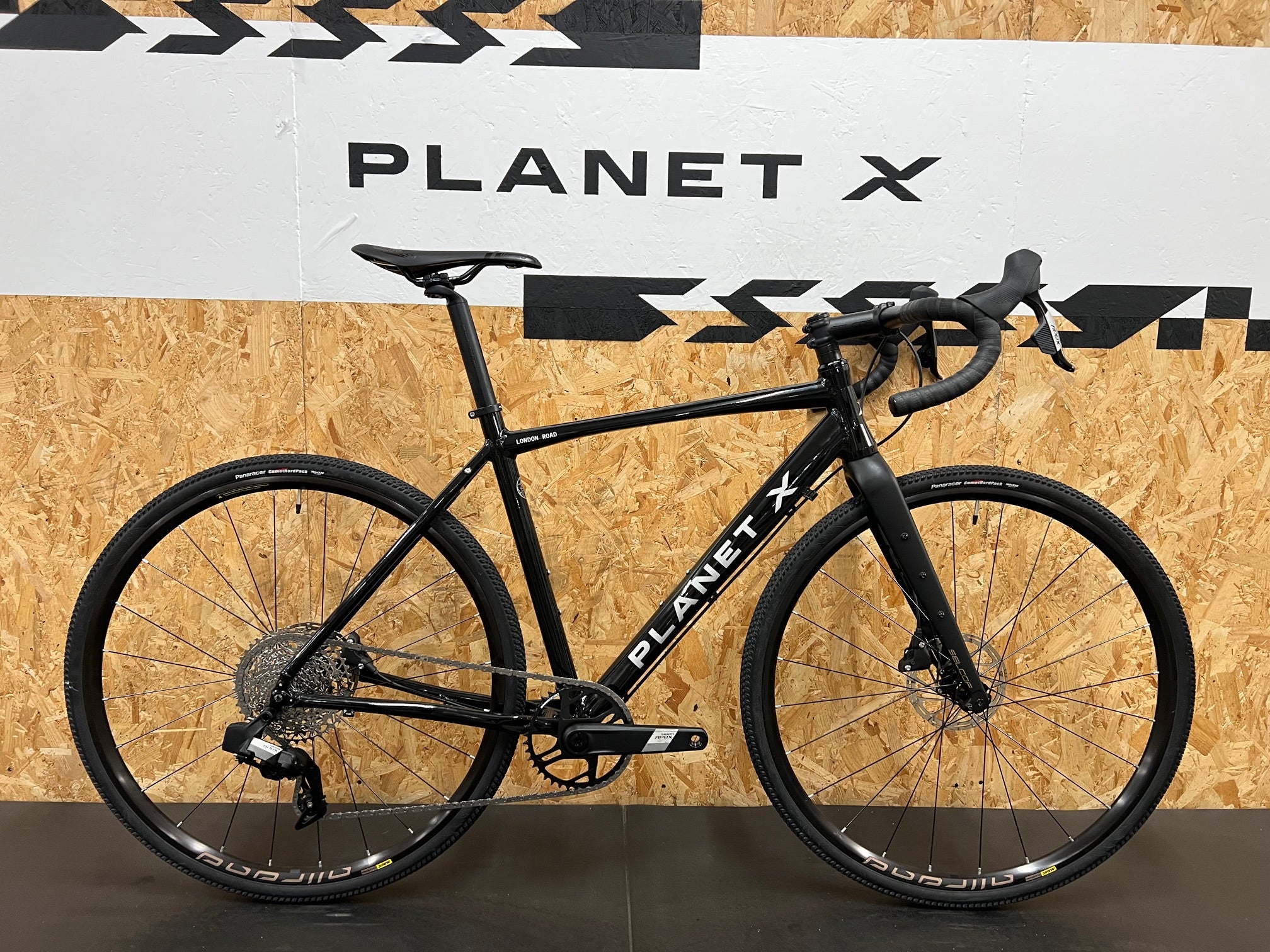 planet x london road gravel bike Planet X London Road Allroad Bike / Apex AXS / Medium / Gloss Black