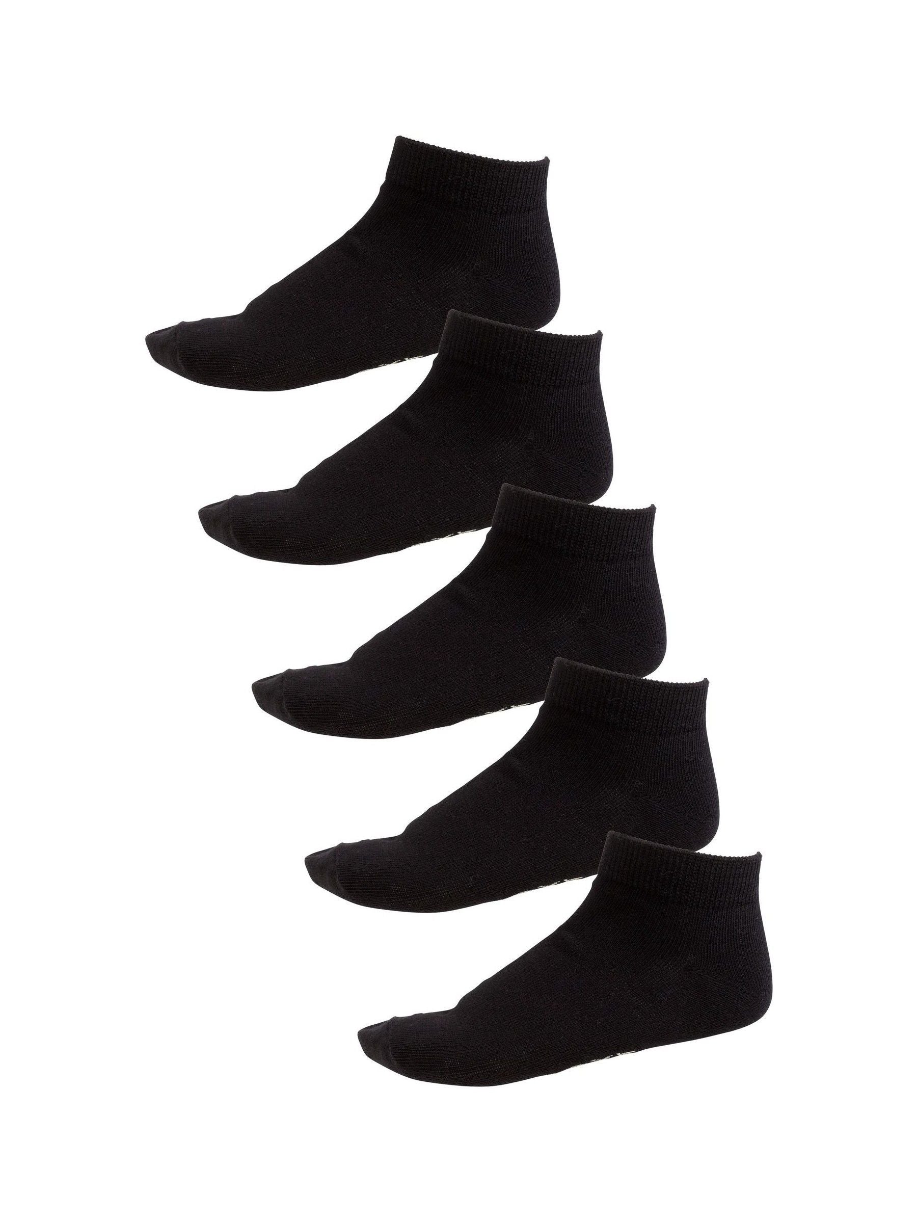 Black 7 Pack Men's Trainer Socks