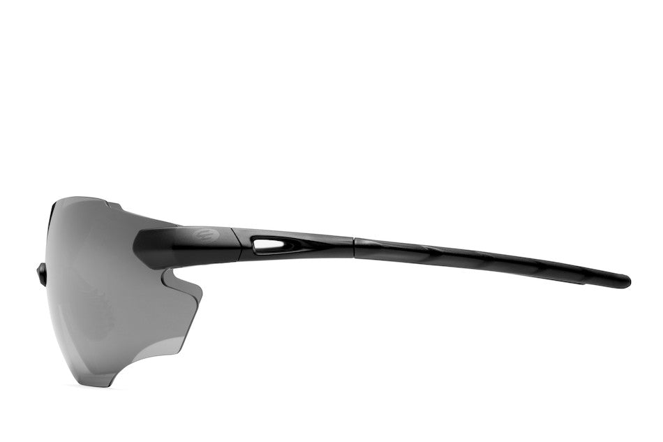 Carnac Equipe V2 Sunglasses / Matt Black / HD Silver Mirror-Planet X