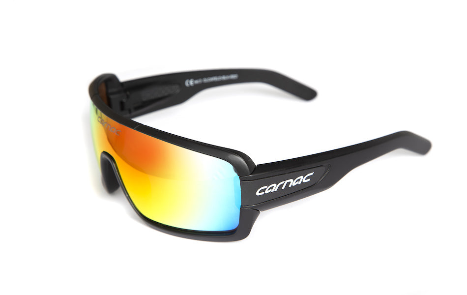 Carnac Feldman Sunglasses / Matt Black / Red Revo