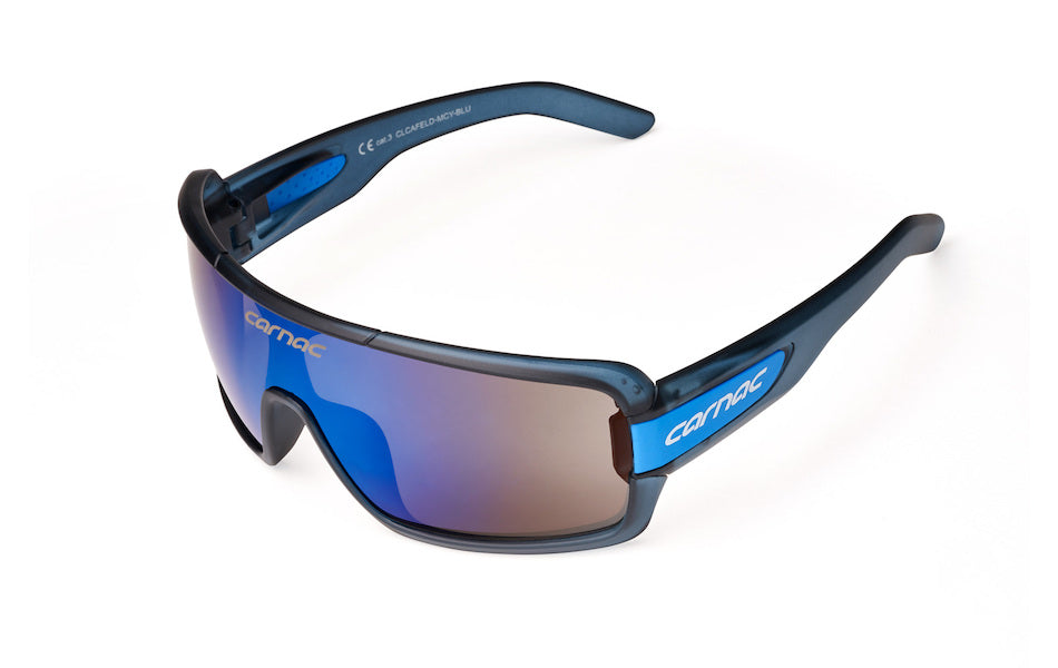 Carnac Feldman Sunglasses / Matt Crystal Navy Blue  / Blue Revo