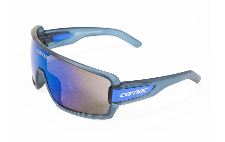 Carnac Feldman Sunglasses / Matt Crystal Navy Blue  / Blue Revo
