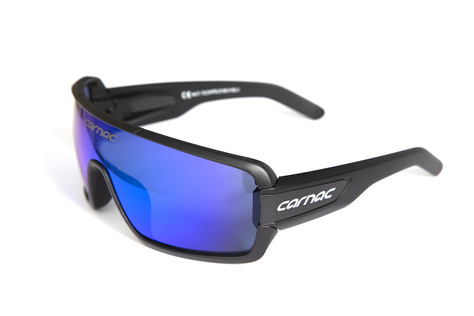 Carnac Feldman Sunglasses / Matt Black / Blue Revo