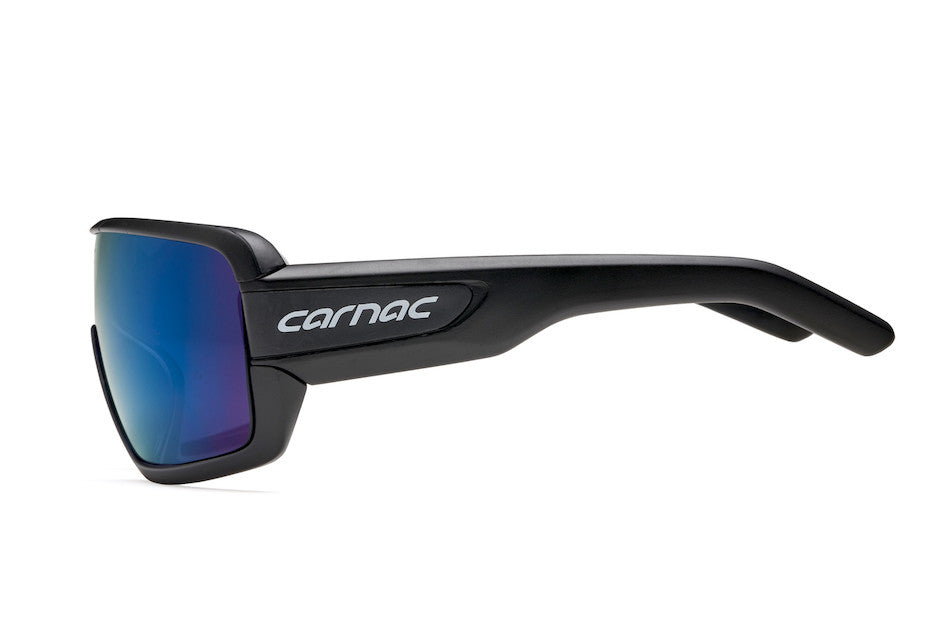 Carnac Feldman Sunglasses / Matt Black / Blue Revo