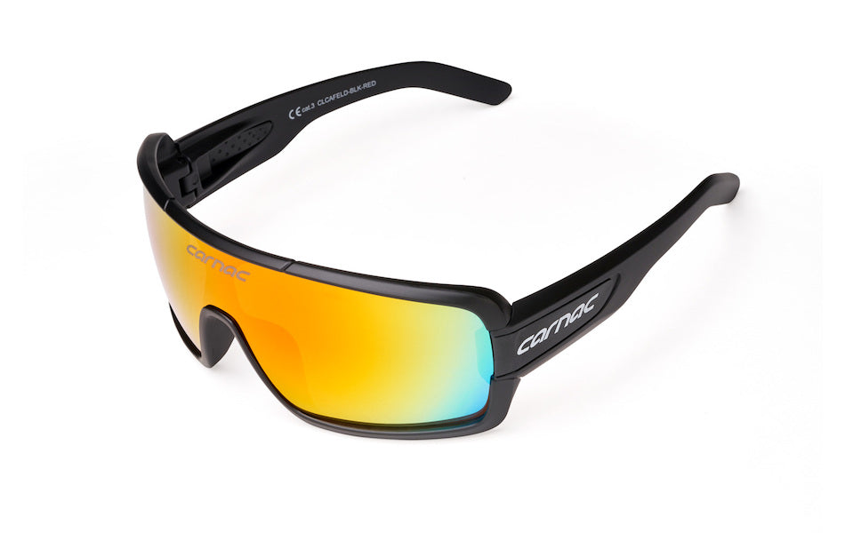 Carnac Feldman Sunglasses / Matt Black / Red Revo