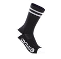 Carnac Stripe Perform Cycling Socks / Black & White-Planet X