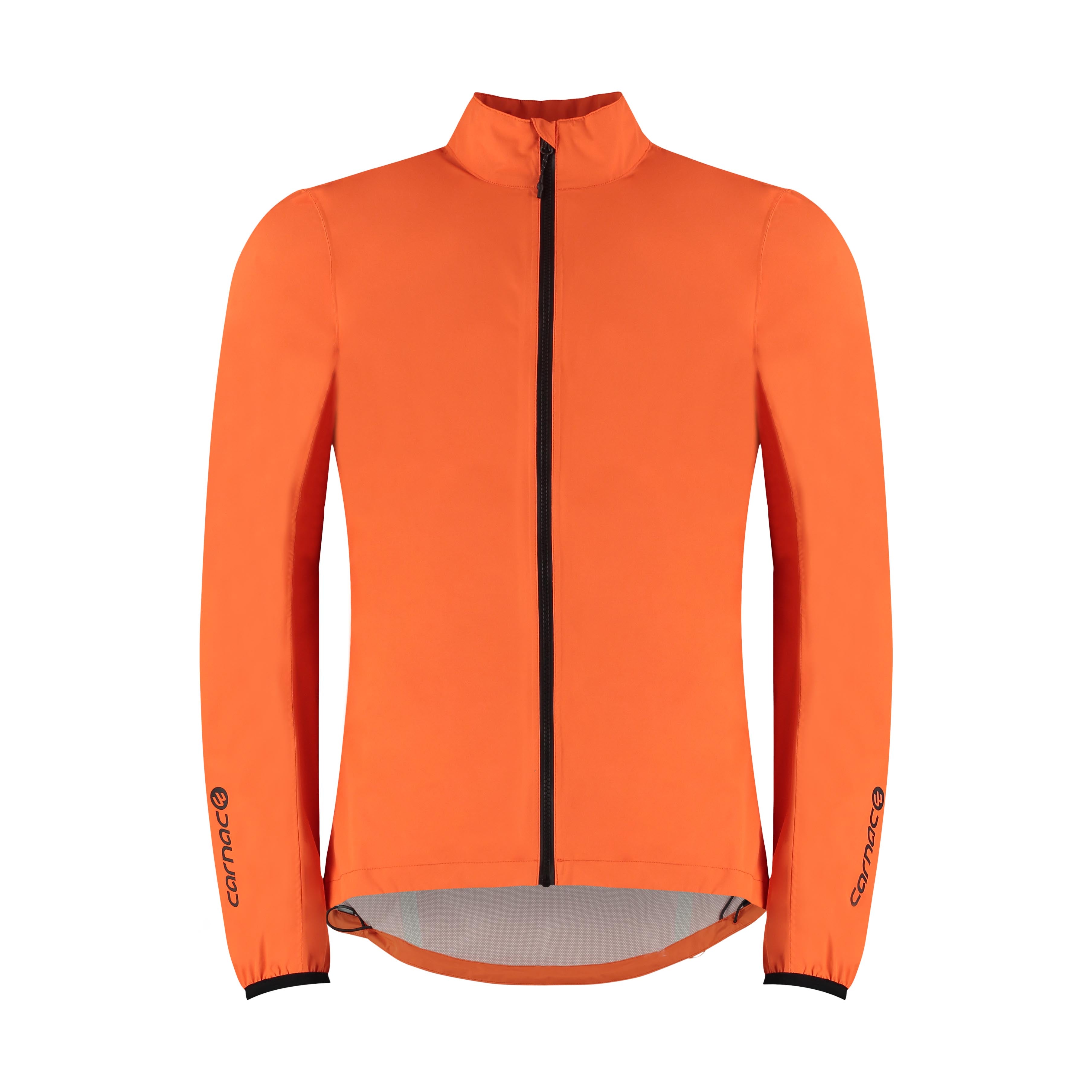 Carnac Men's Orange Waterproof Cycling Rain Jacket