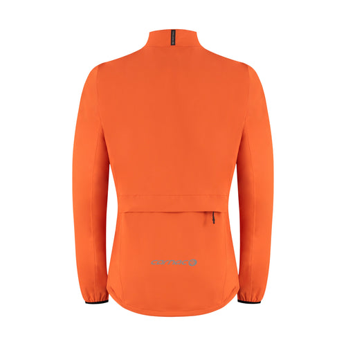 Carnac Men's Orange Waterproof Cycling Rain Jacket