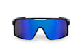 Carnac Juno Sunglasses / Jet Black Frame & Blue Revo Lens-Planet X