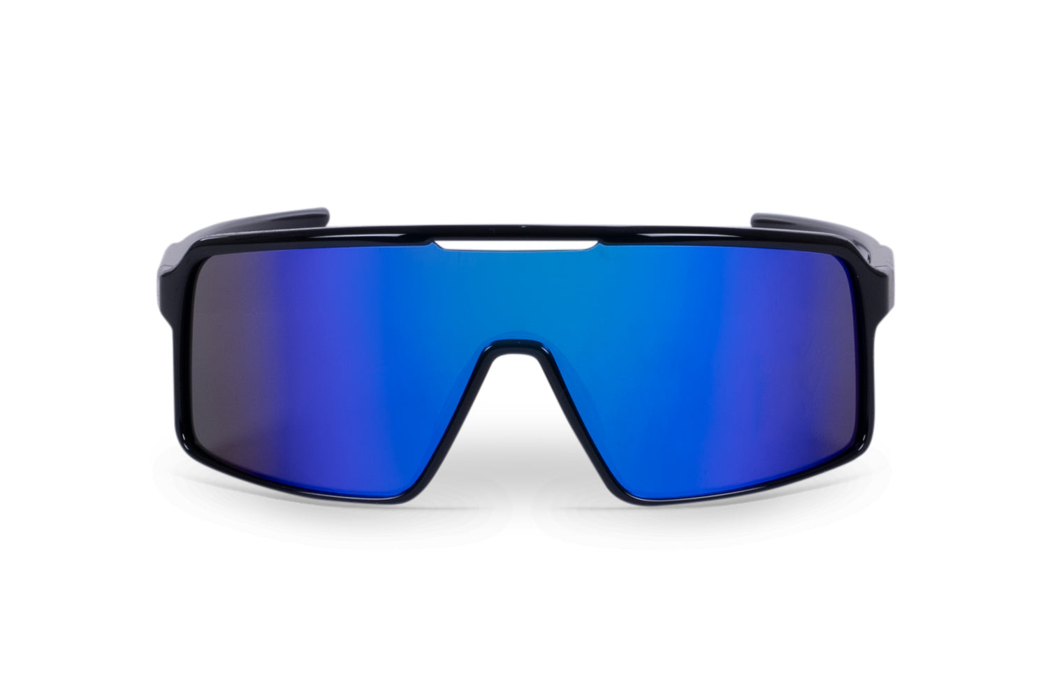 Carnac Juno Sunglasses / Jet Black Frame & Blue Revo Lens-Planet X