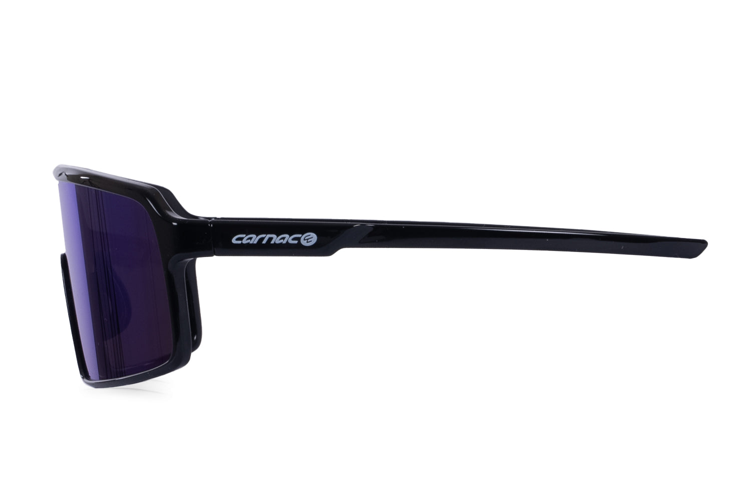 Carnac Juno Sunglasses / Jet Black Frame & Blue Revo Lens-Planet X