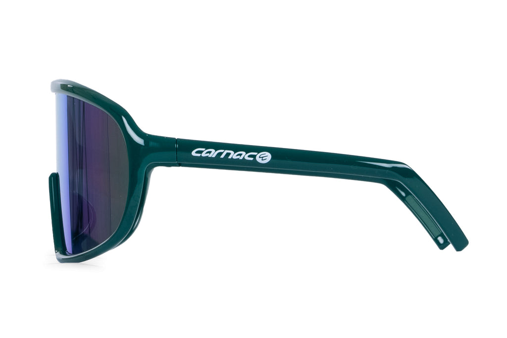 Carnac Para Sunglasses / Pine Green Frame & Blue Revo Lens-Planet X