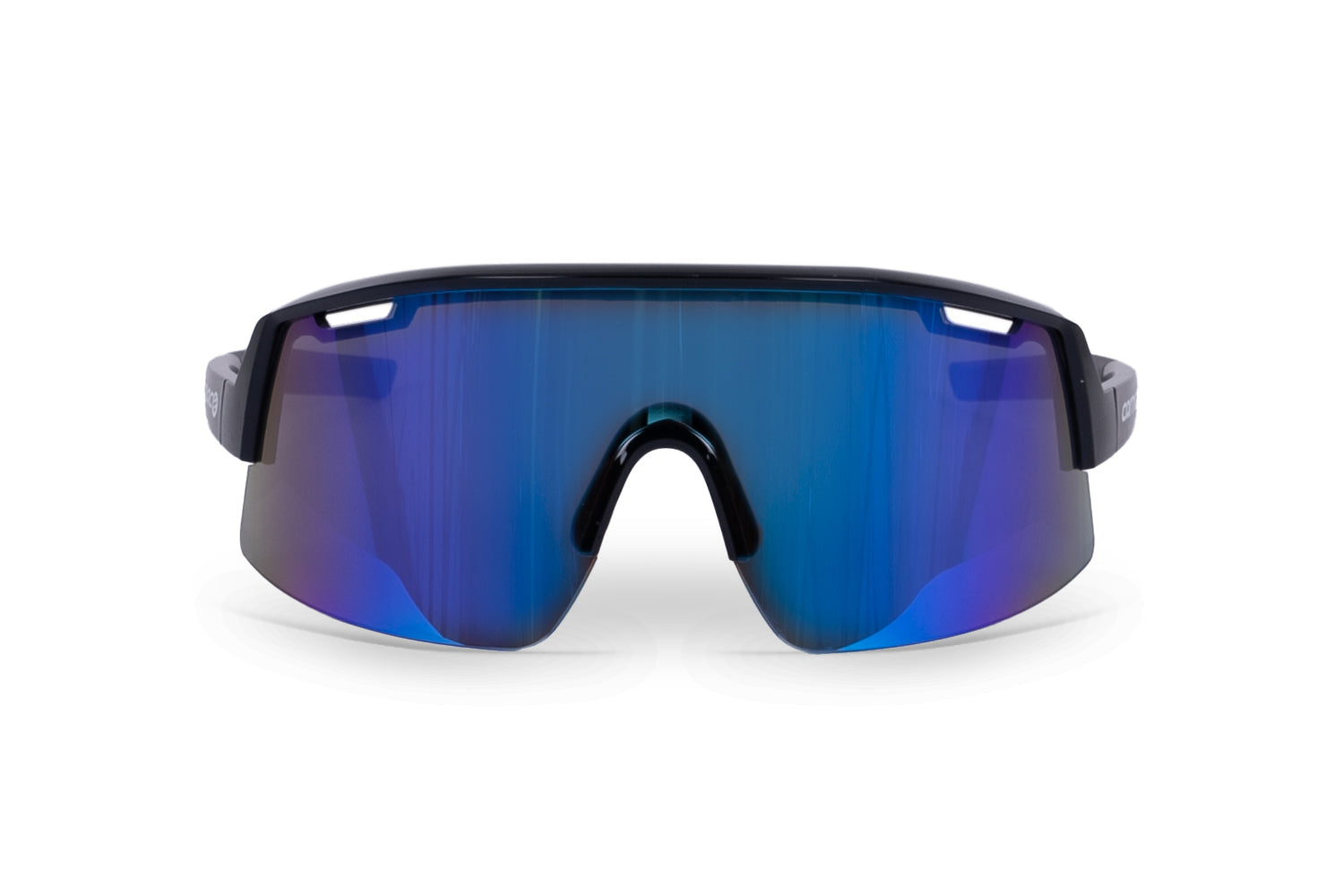 Carnac Vesta Sunglasses / Jet Black Frame & Ice Blue Revo Lens-Planet X