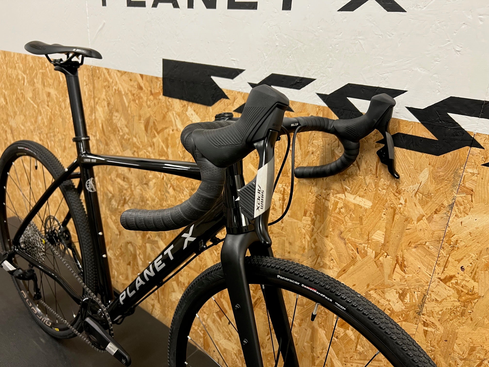 planet x london road gravel bike Planet X London Road Allroad Bike / Apex AXS / Medium / Gloss Black