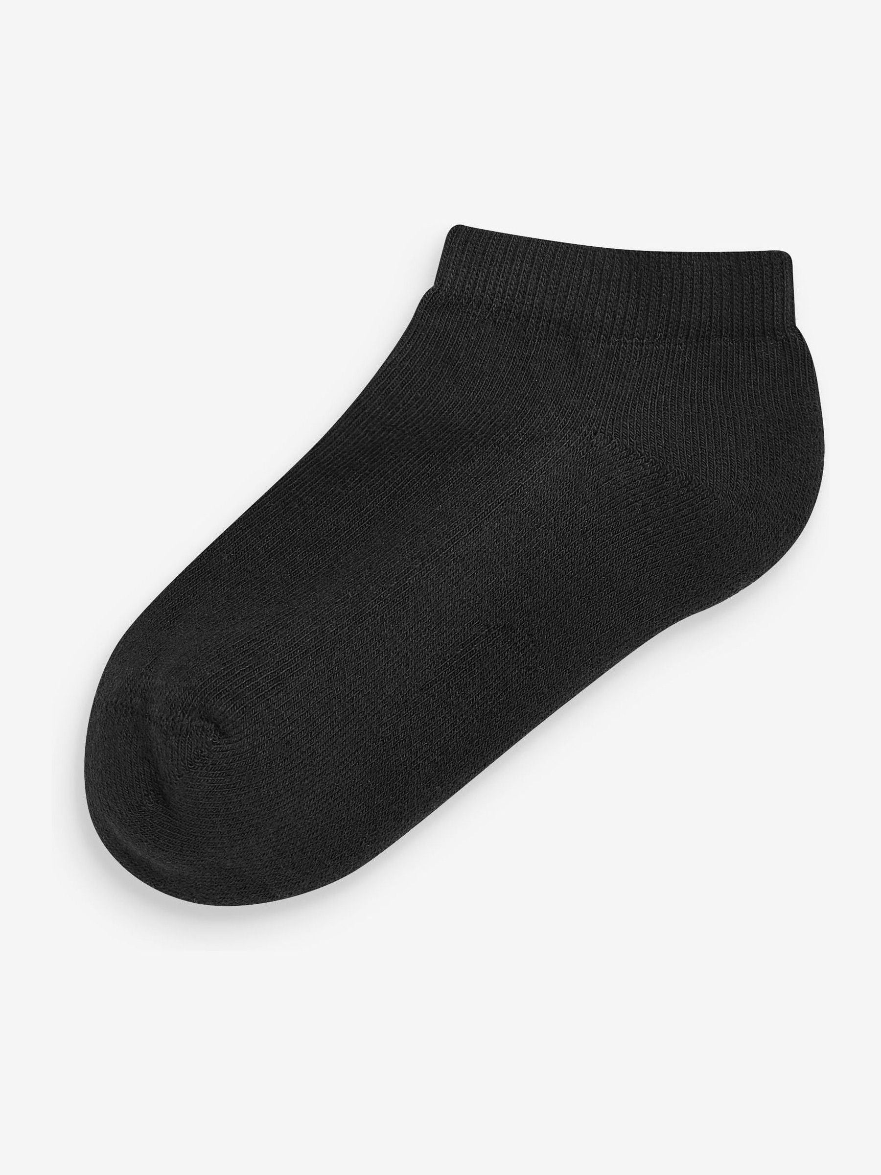 Black 5 Pack Woman's Trainer Socks
