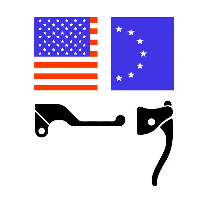 EURO - USA Hydraulic Disc Brake Lever Setup – Rear Brake Right