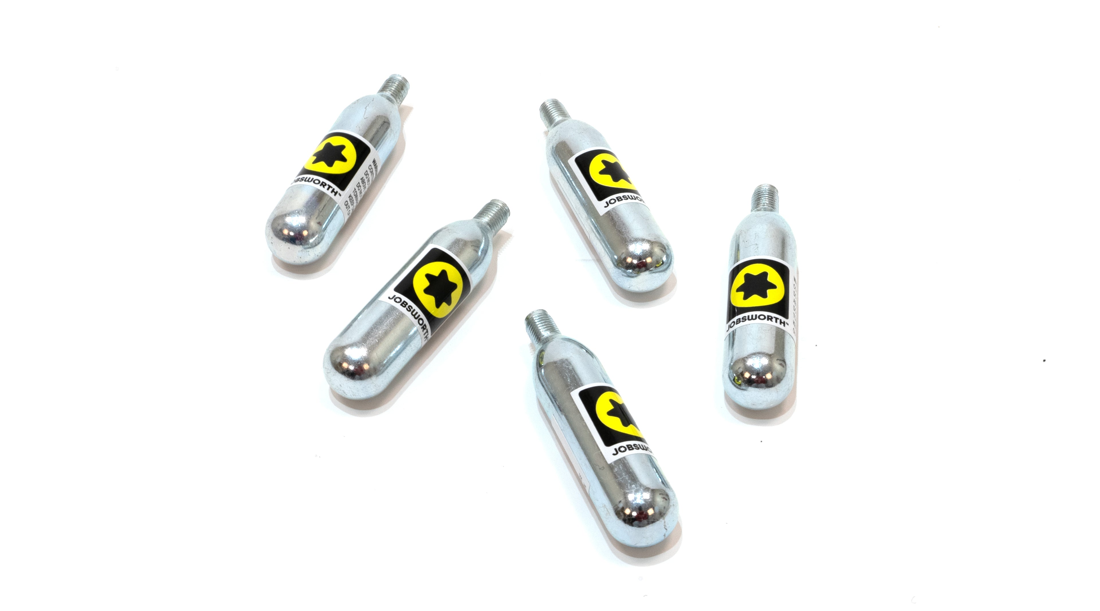 Jobsworth 16g Co2 Threaded Cartridge - Pack Of 5