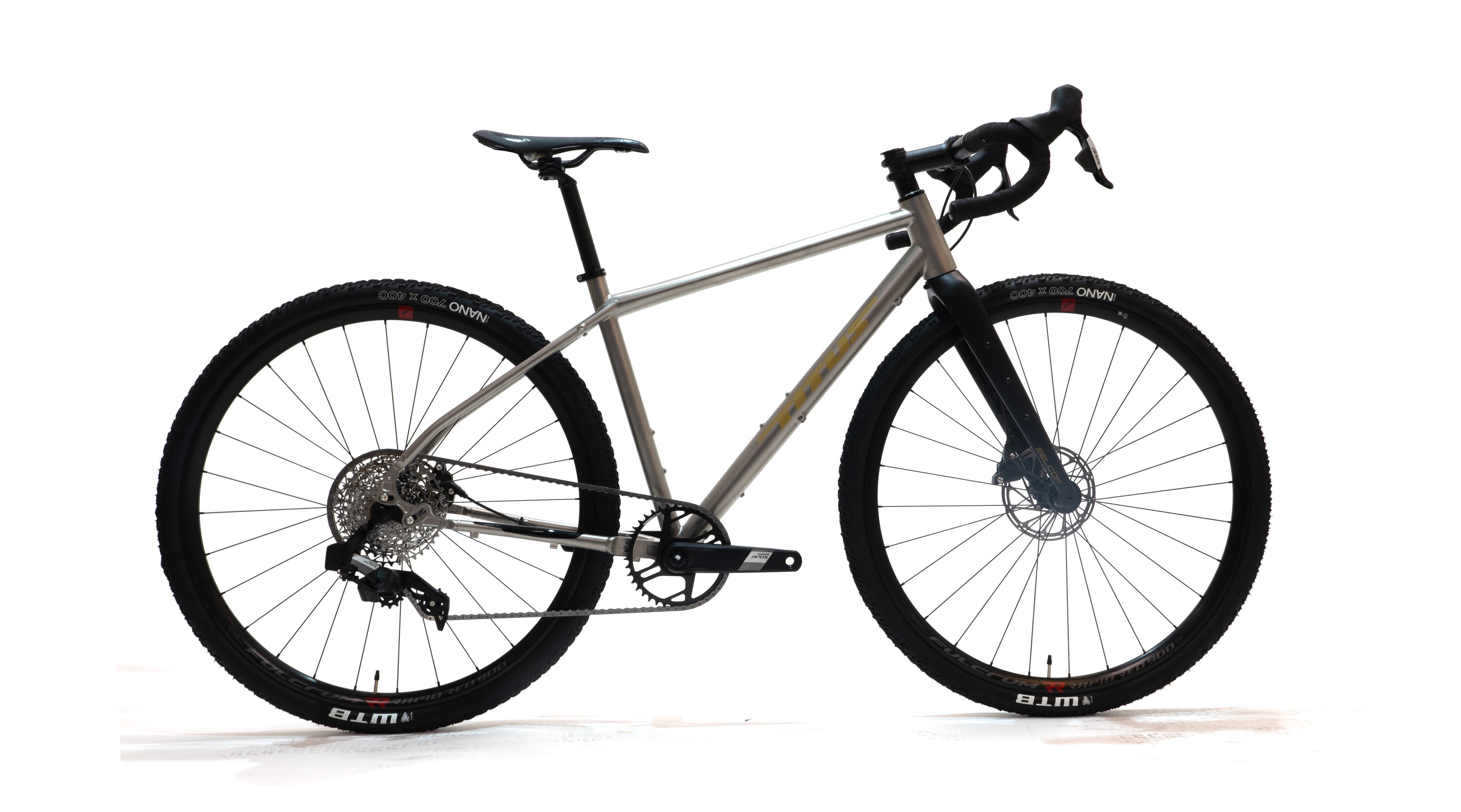 titan gravel bike Titus Goldrush SRAM Apex XPLR Titanium Gravel Bike