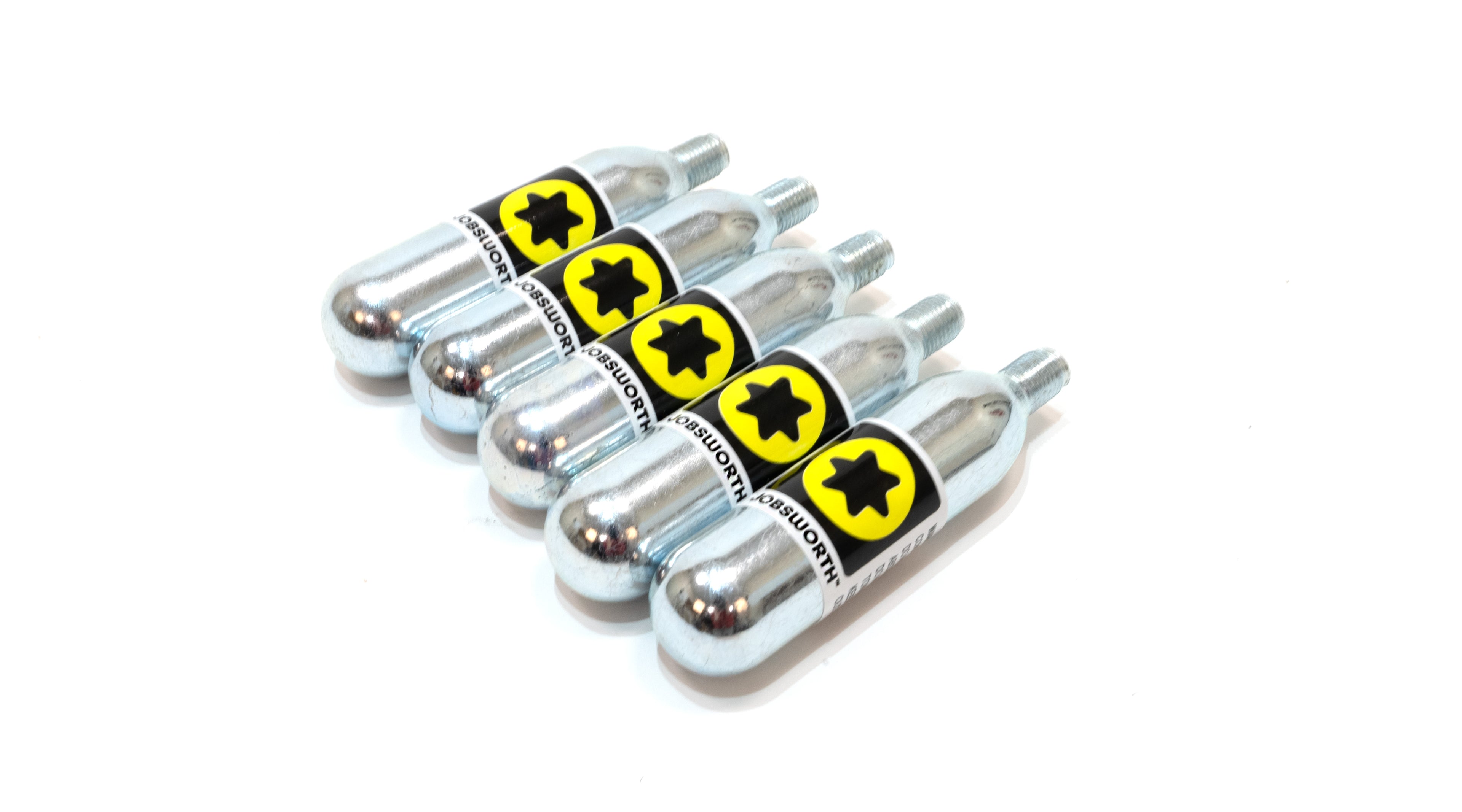 Jobsworth 16g Co2 Threaded Cartridge - Pack Of 5