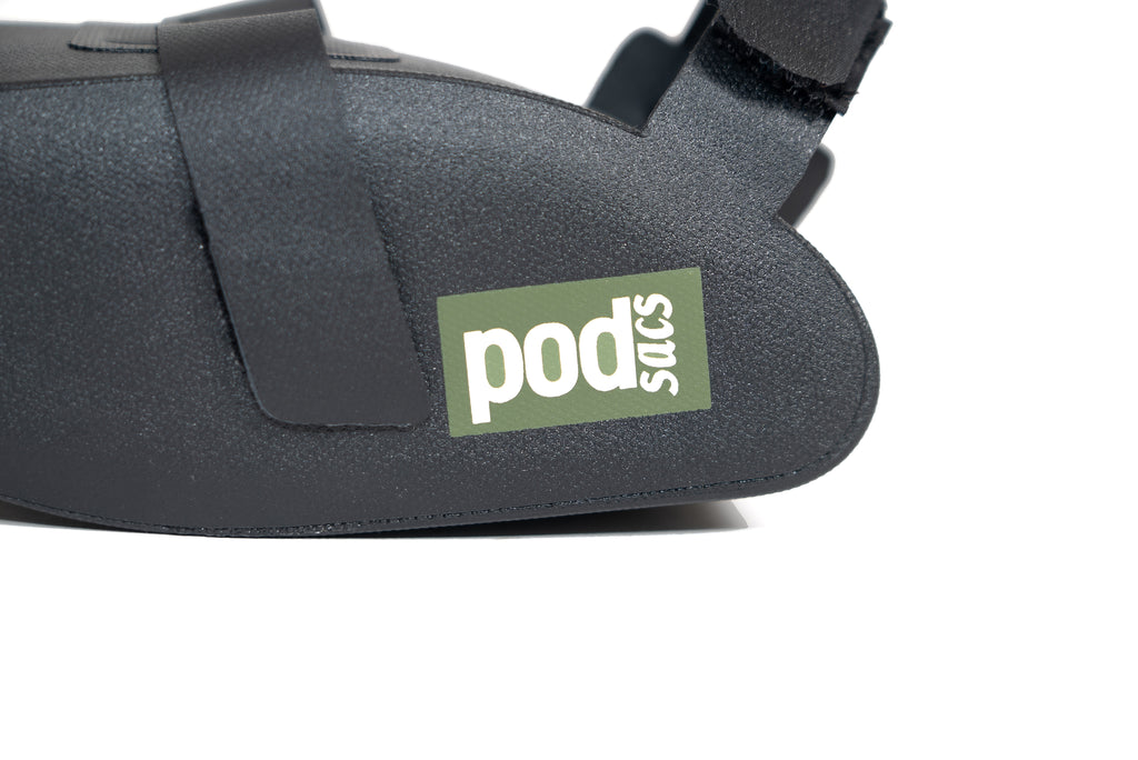 PODSACS Daytripper Waterproof Black Saddle Bag 0.3L