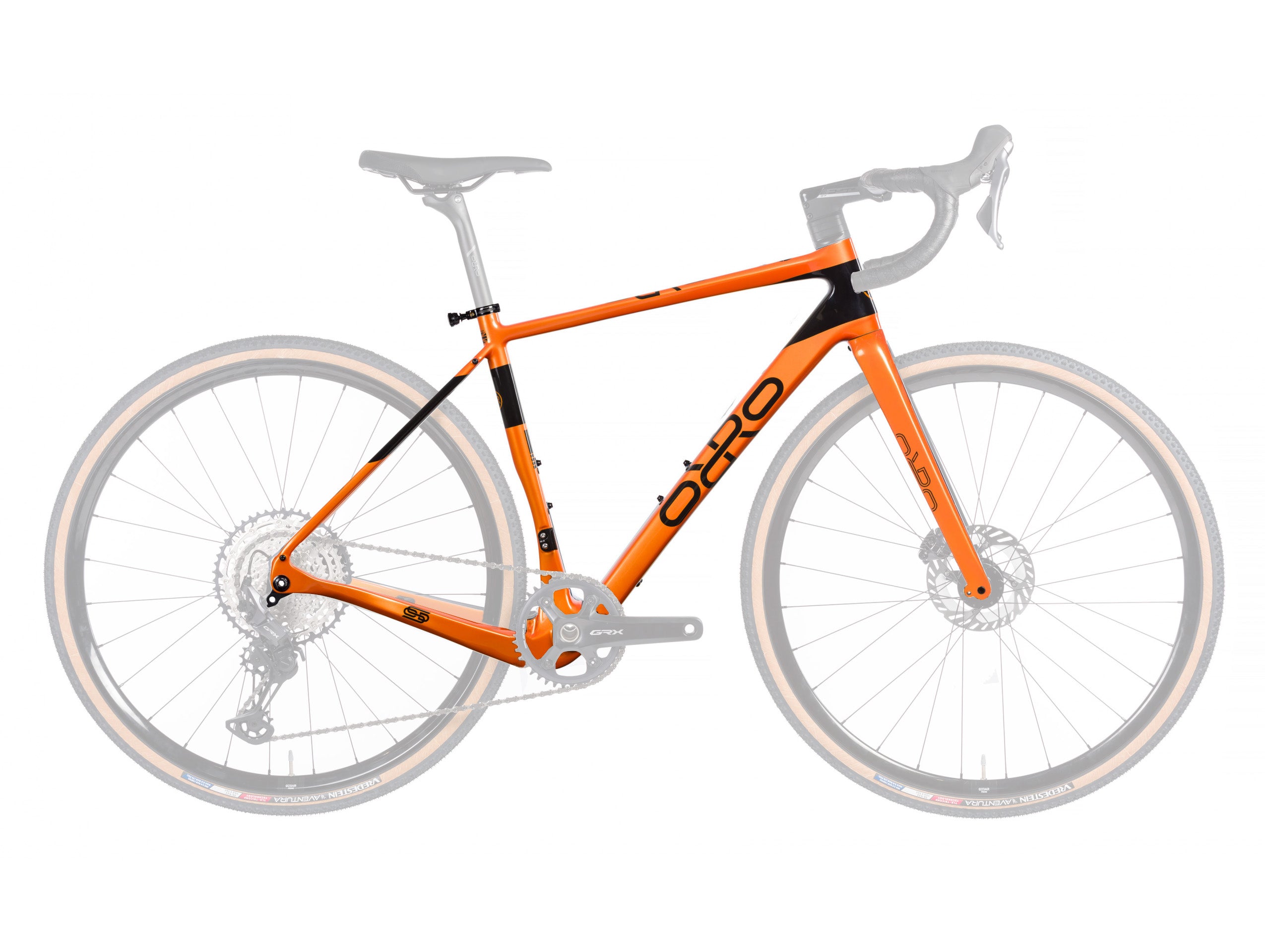 Orro Terra C Frameset - Orange Gloss