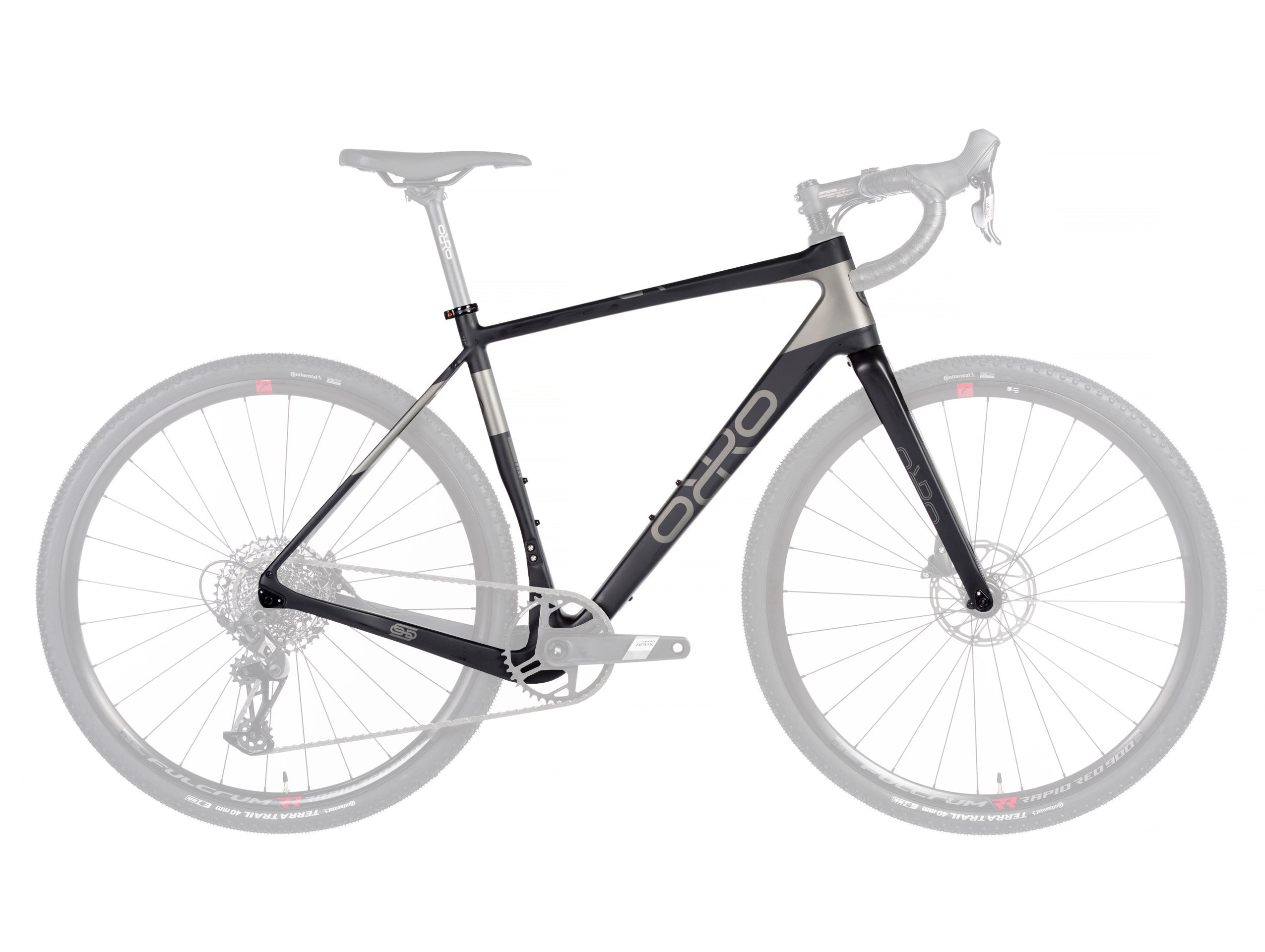 Orro Terra C Frameset - Black & Grey