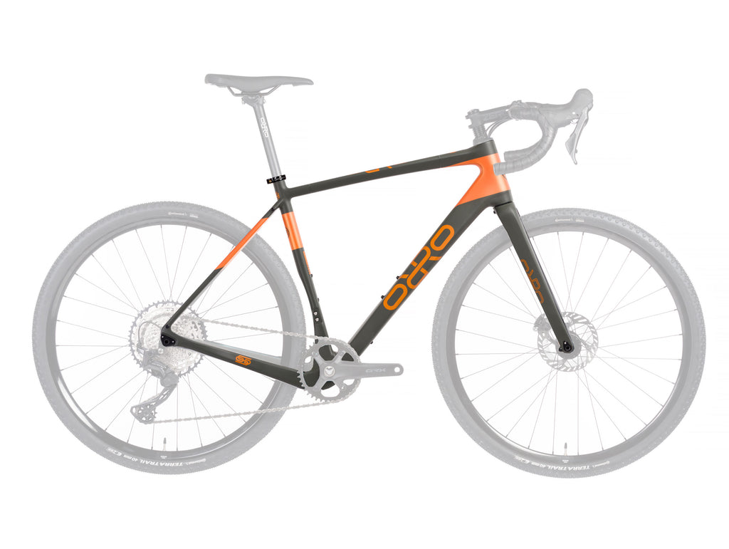 Orro Terra C Frameset - Khaki Green