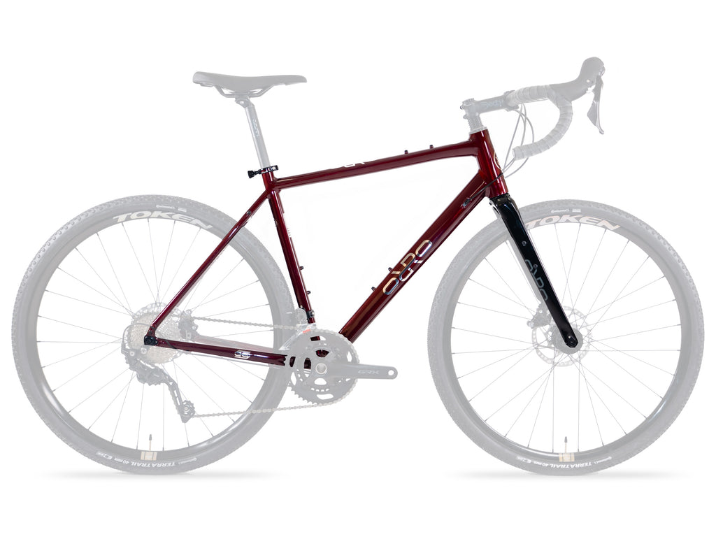 Orro Terra X Frameset - Burgundy Chrome