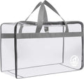 SANCTOME 60L Heavy Duty Waterproof PVC Clear Storage Bag