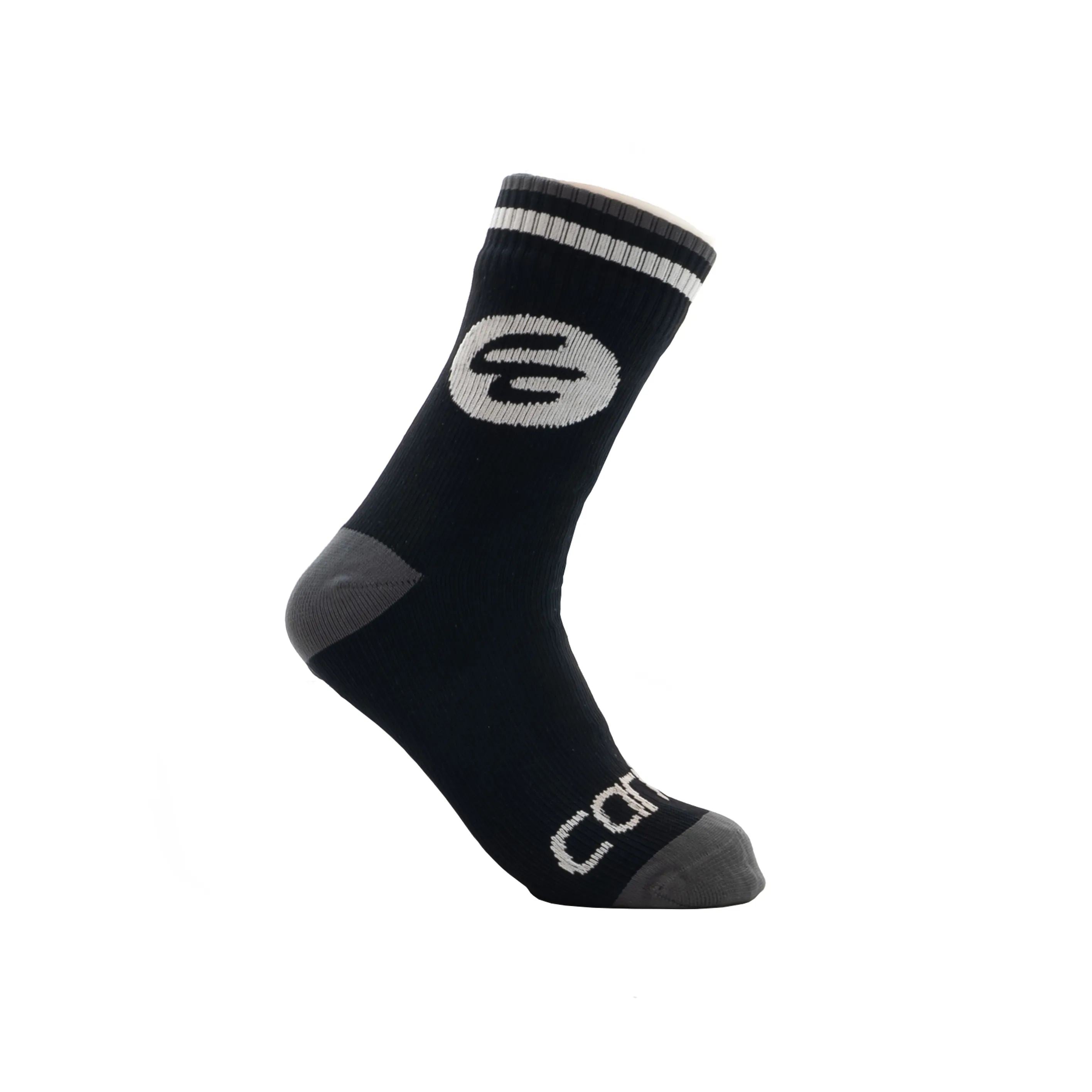 Carnac Waterproof Cycling Socks - Black and Grey