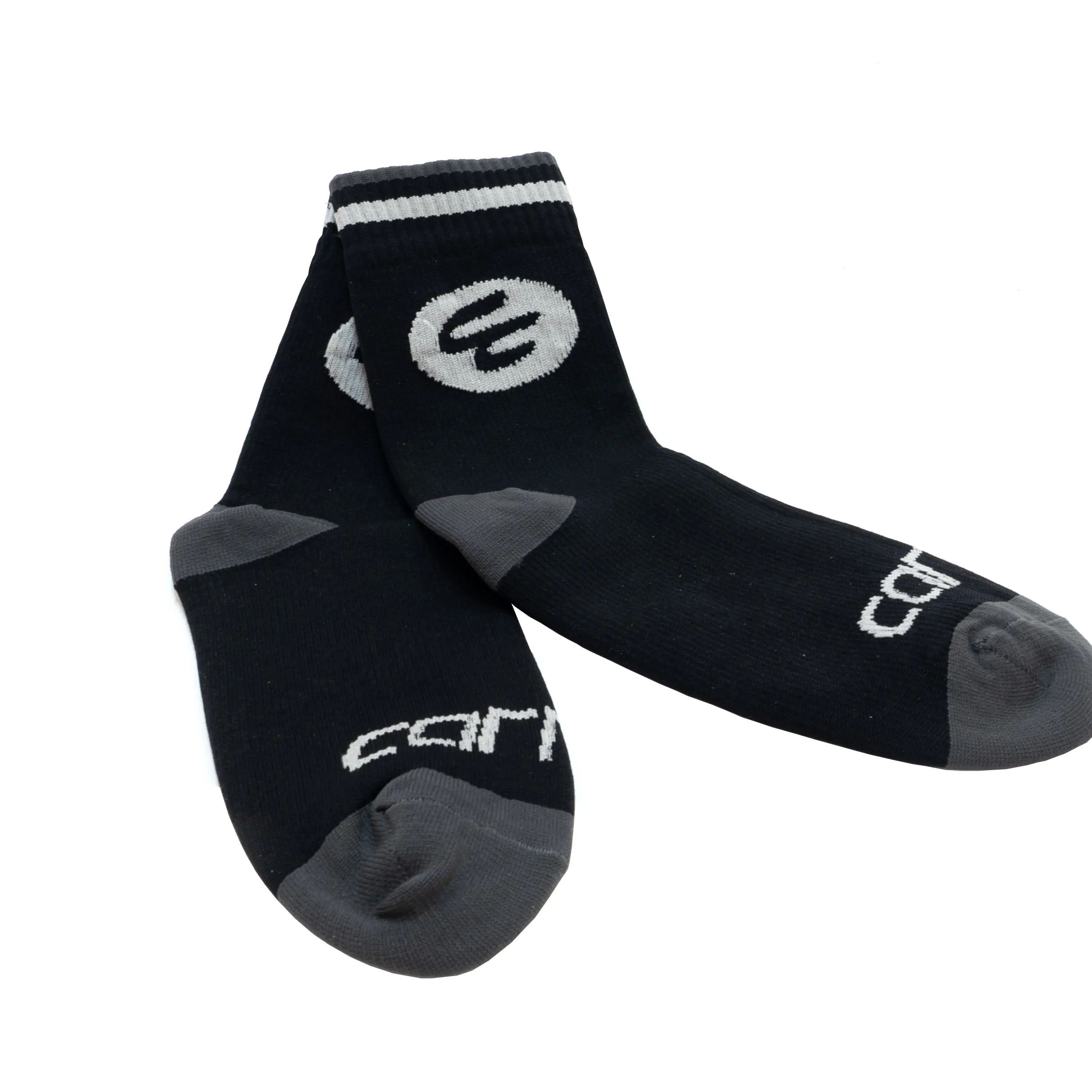 Carnac Waterproof Cycling Socks - Black and Grey