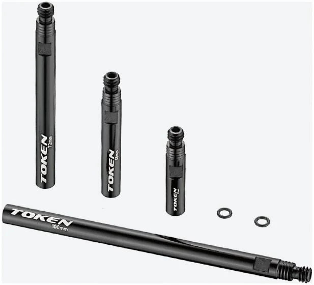 Token Alloy Valve Extenders Black