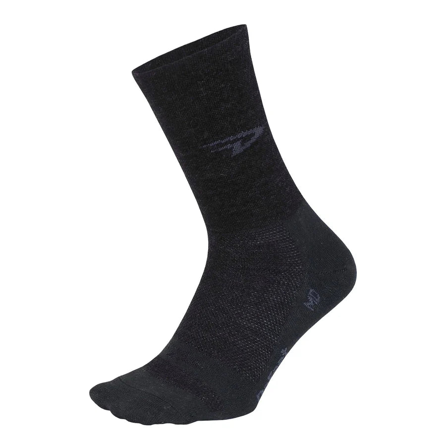 Defeet WoolEator 5in D-Logo Charcoal - Small